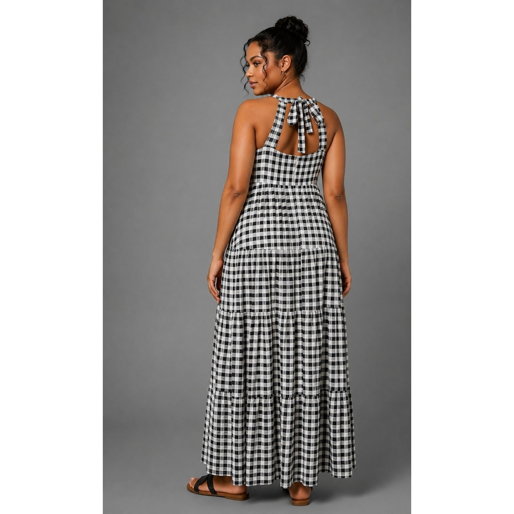 torrid Black & White Gingham Maxi Dress